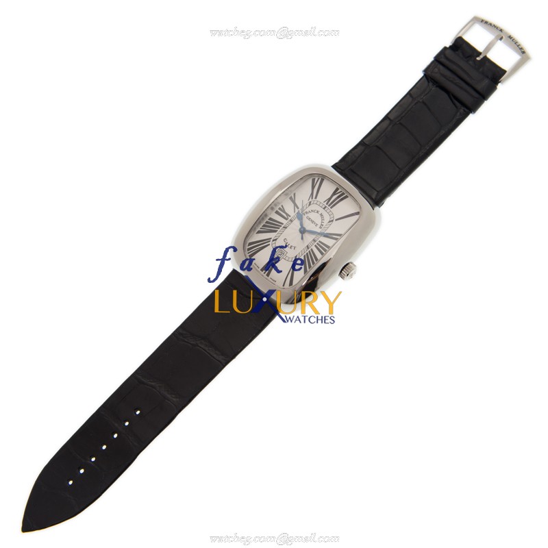 Franck Muller 3000 H SC DT R AC Galet Replica Watch, Automatic Movement, Silver Dial, Steel Case - Image 2