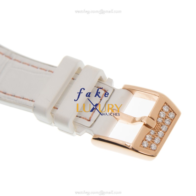 Franck Muller V 32 QZ D 5N.BC Vanguard Replica Watch 32mm 18kt Rose Gold Diamonds White Dial - Image 4