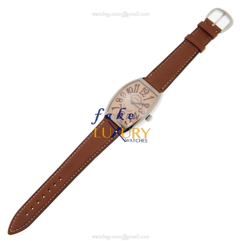 Franck Muller 6850 B C SAHARAAC Cintree Curvex Replica Watch, Automatic, Brown Dial, Steel Case - Image 2
