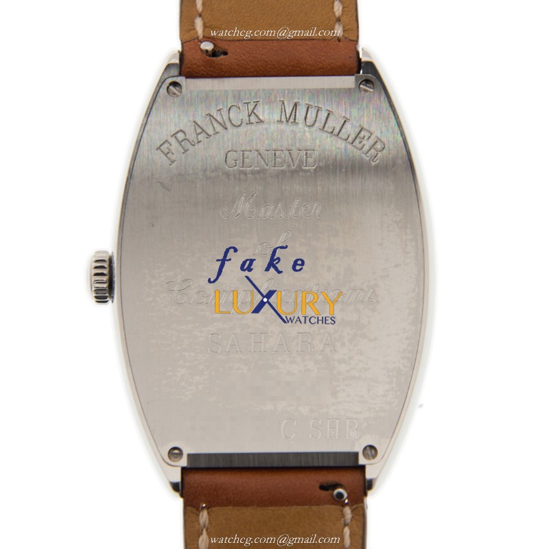 Franck Muller 6850 B C SAHARAAC Cintree Curvex Replica Watch, Automatic, Brown Dial, Steel Case - Image 3