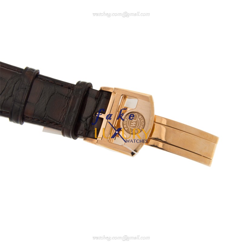 IWC IW546302 Portuguese Manual Wind 18kt Rose Gold White Dial Replica Watch - Image 3