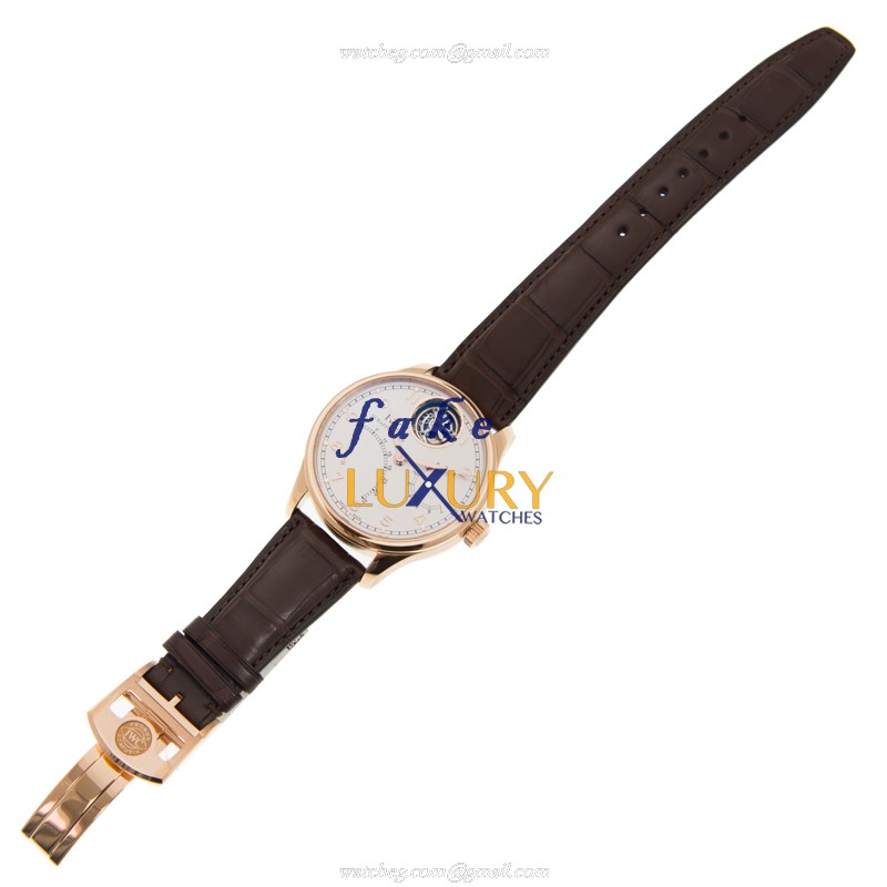 IWC IW504402 Portuguese - Replica Watch - 44.2mm Automatic - Rose Gold Case - Silver Dial - Brown - Image 2