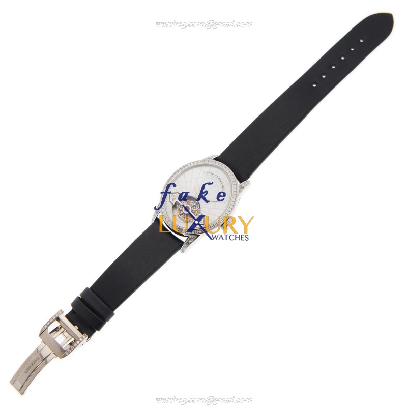 Girard Perregaux 99490B53E791-JK6A Replica Watch, Manual Wind, Silvery Dial, White Gold & Diamond - Image 2