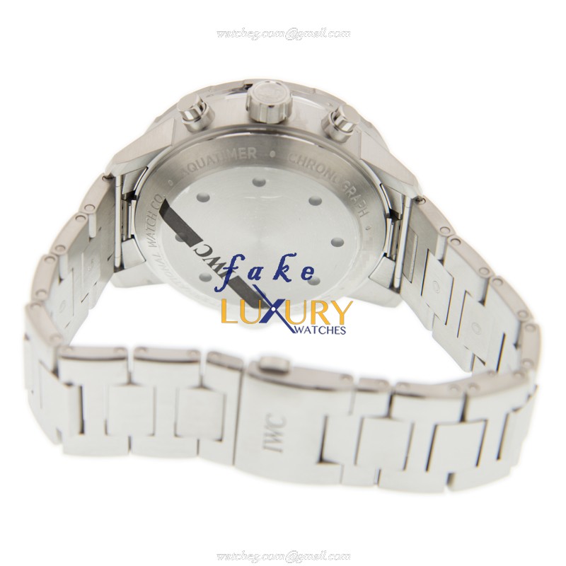 IWC IW376804 Aquatimer Replica Watch, Black Dial, Steel Bracelet, Automatic - Image 4