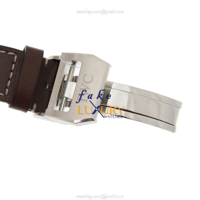 IWC IW503801 Pilots Automatic Replica Watch, Brown Dial, Steel Case, Cowhide Strap - Image 4