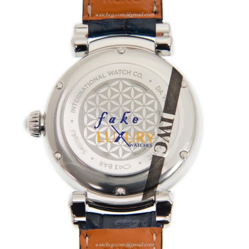 IWC IW458312 Da Vinci Replica Watch, Automatic, Light Blue Dial, Stainless Steel Case, Alligator - Image 3