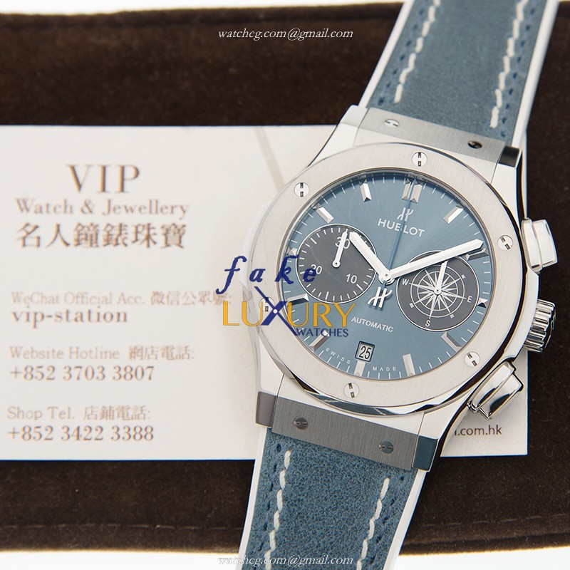 Hublot Classic Fusion 521.NE.7170.VR.LG017 - Replica Watch - Automatic - Blue Dial - Steel Case - Image 5