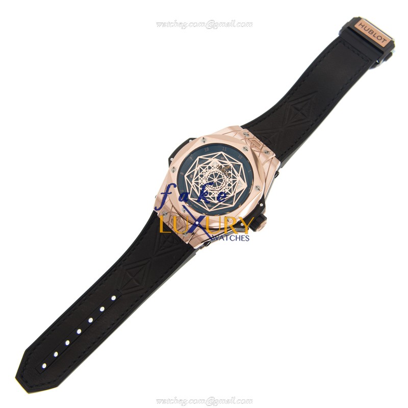 Hublot BIG BANG 415.OX.1118.VR.MXM17 Automatic 18kt Rose Gold Black Dial Cowhide Strap Replica Watch - Image 2