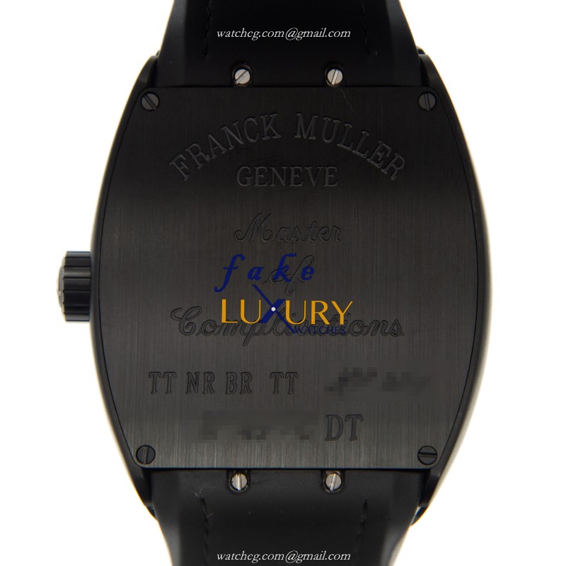 Franck Muller V 45 SC DT TT.NR.BR.TT Luxury Automatic Titanium Replica Watch, Swiss Movement, Black - Image 3