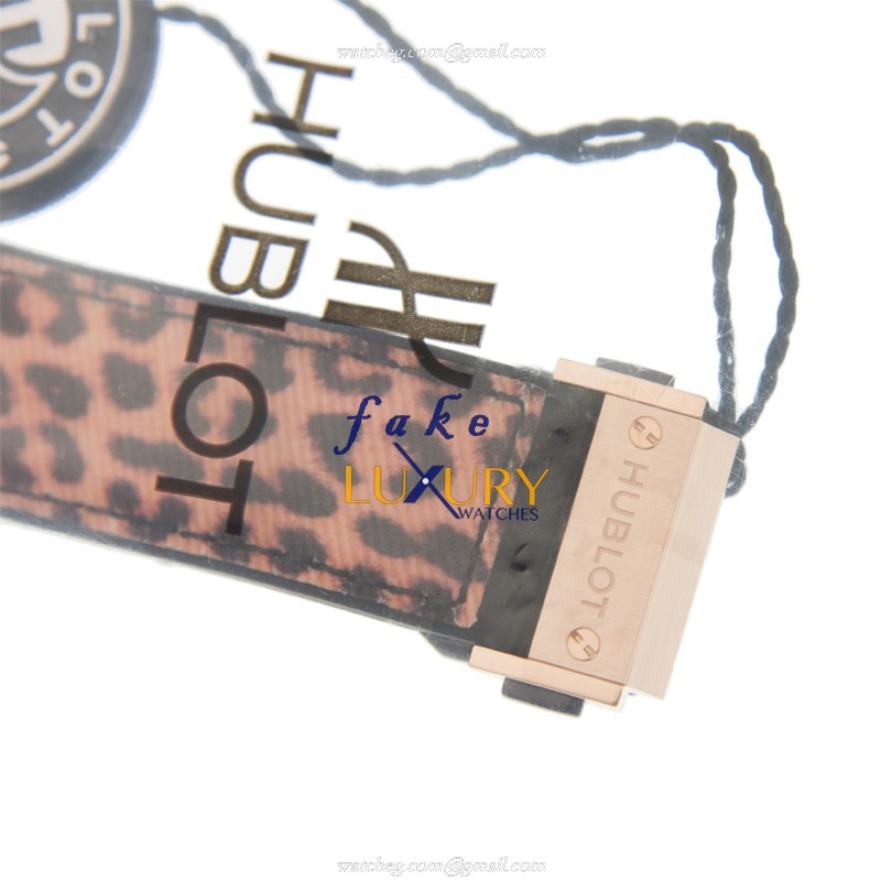 Hublot 341.PX.7610.NR.1976 BIG BANG Auto 18kt Rose Gold Replica Watch, Brown Dial, Leather Strap - Image 4