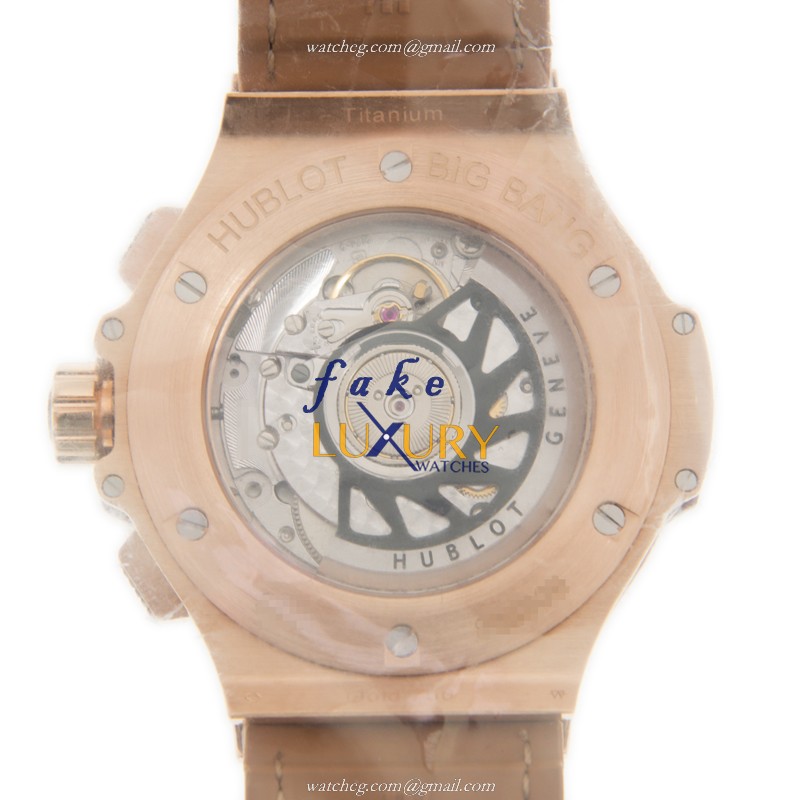 Hublot 341.PA.5390.LR.1918 Replica Watch, Automatic, 18kt Rose Gold Case, Brown Dial & Brown - Image 3