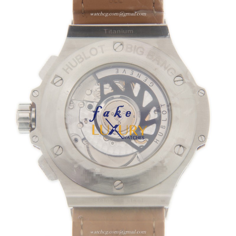 Hublot 342.SA.5390.LR.1918 Automatic Stainless Steel Big Bang Replica Watch, Brown Dial, Alligator - Image 3