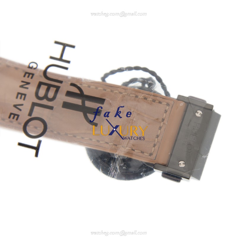 Hublot 341.CA.5390.LR.1918 BIG BANG Automatic Ceramic Replica Watch, Brown Dial, Leather Strap - Image 4
