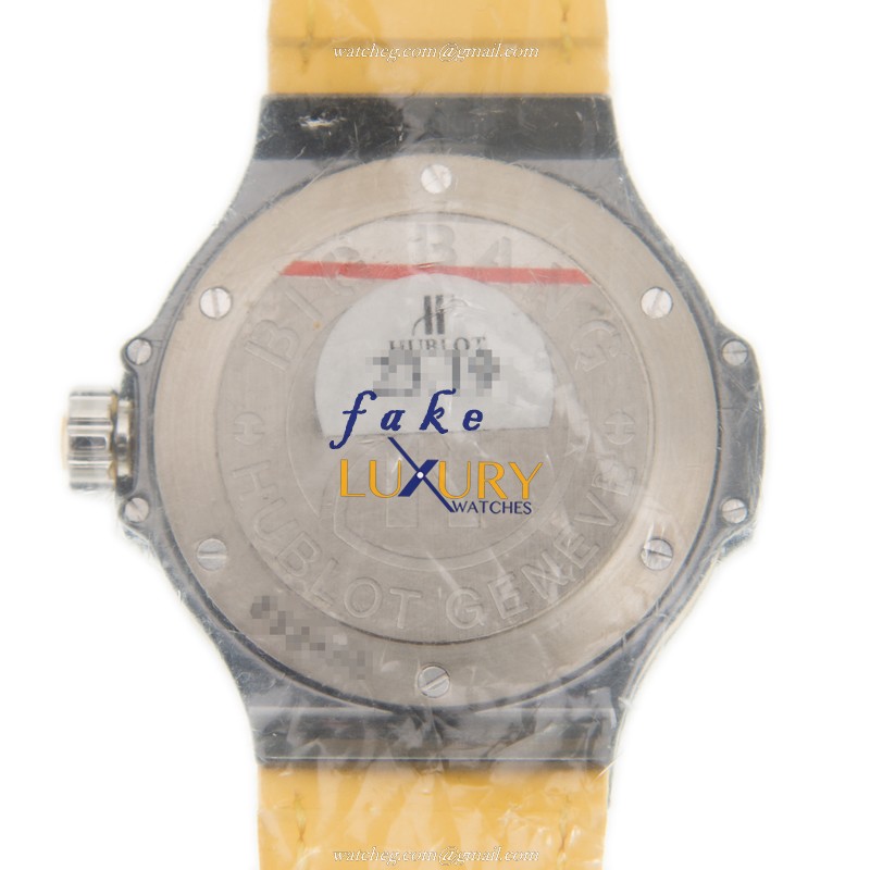 Hublot 361.CY.1110.LR.1911 Big Bang Replica Watch, Quartz, Black Dial, Yellow Alligator Strap - Image 3