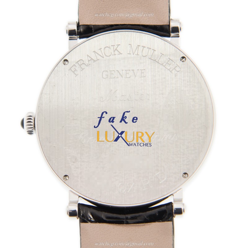 Franck Muller 8041 QZ R D AC INFINITY Quartz Stainless Steel & Diamond Replica Watch - 41mm Silver - Image 3