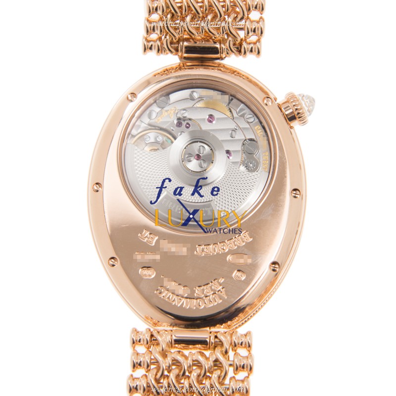 Breguet 8918BR/5T/J20/D000 Replica Watch, Automatic, Black Mother of Pearl Dial, 18kt Rose Gold & - Image 4