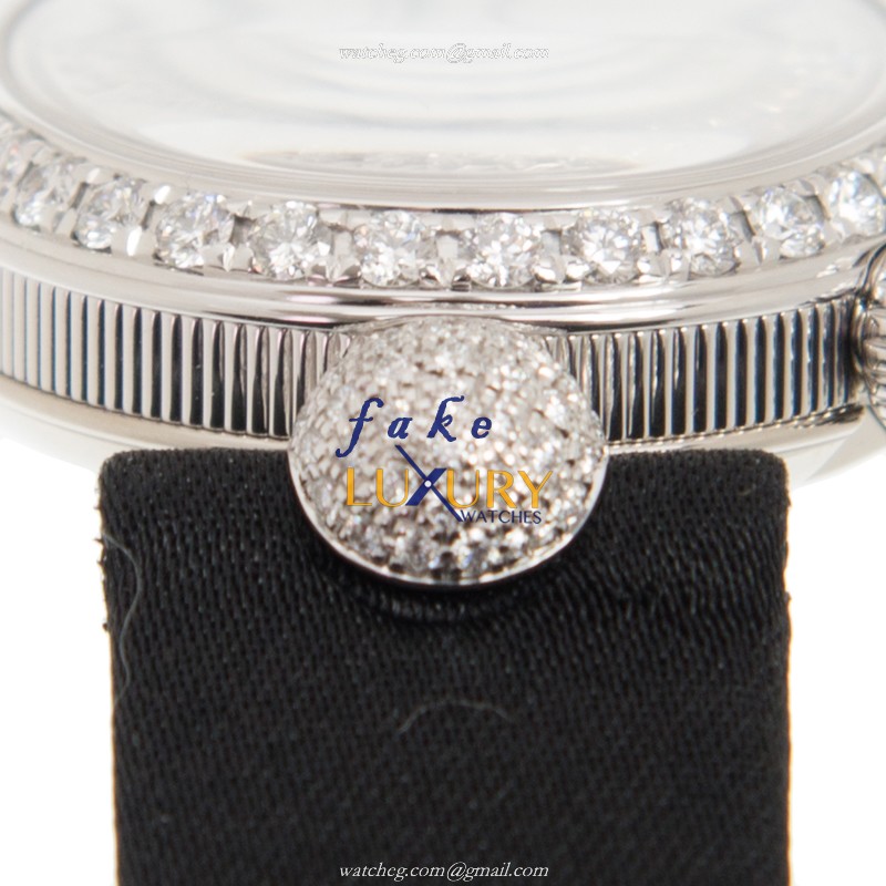 Breguet 8928BB/5W/844/DD0D Reine de Naples Automatic 18kt White Gold Diamond Satin Black Replica - Image 4