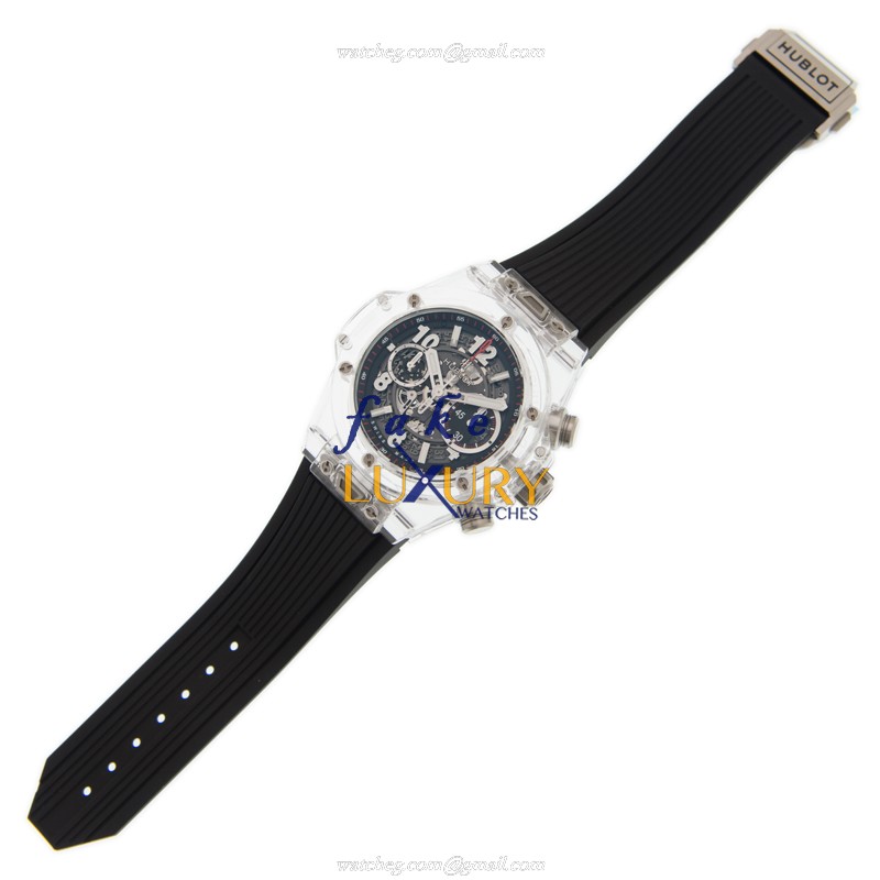 Hublot 411.JX.1170.RX Replica Watch - Automatic Sapphire Crystal BIG BANG 45mm Black Dial Rubber - Image 2
