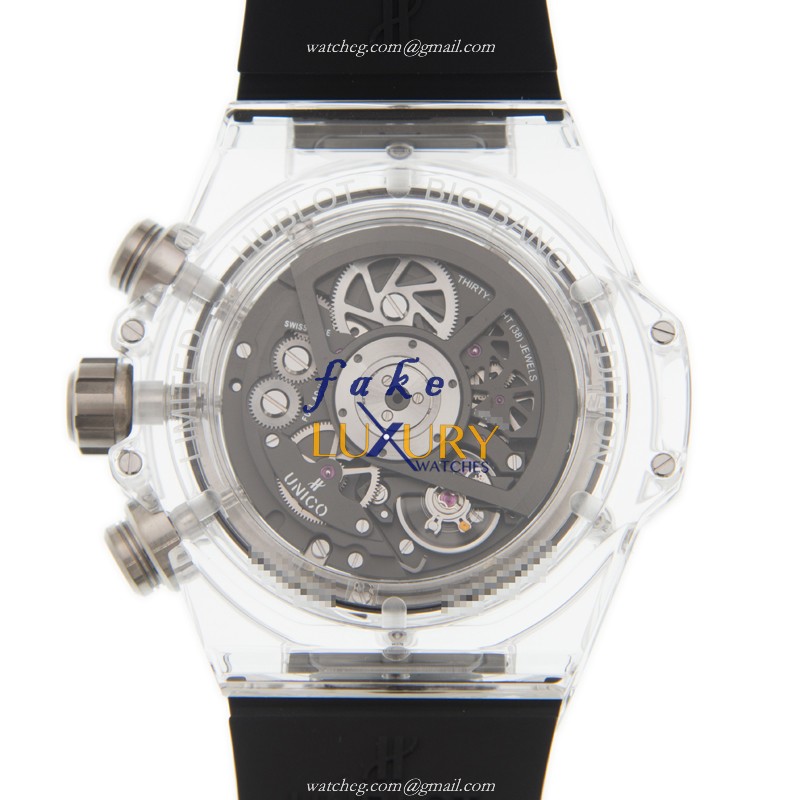 Hublot 411.JX.1170.RX Replica Watch - Automatic Sapphire Crystal BIG BANG 45mm Black Dial Rubber - Image 3