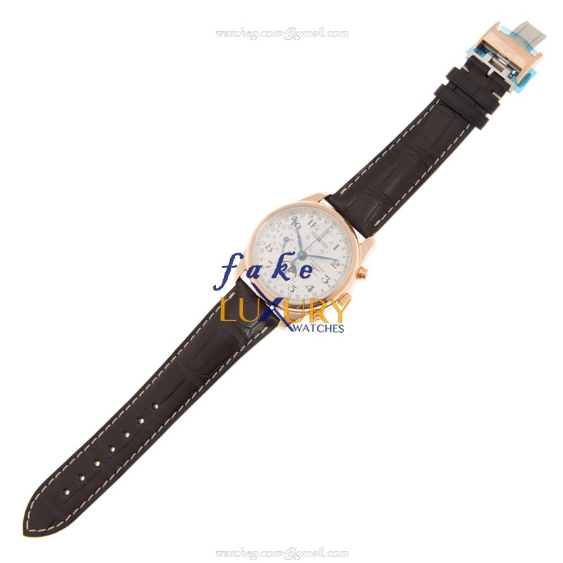 Longines Master L2.673.8.78.3 - Replica Watch - Automatic - 18kt Rose Gold - Silver Dial - Image 2