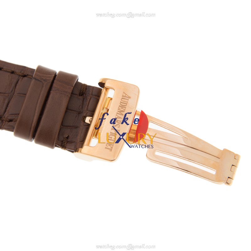 Audemars Piguet 26126OR.OO.D088CR.01 Royal Oak Replica Watch, Automatic, Gray Dial, 18kt Rose Gold - Image 4