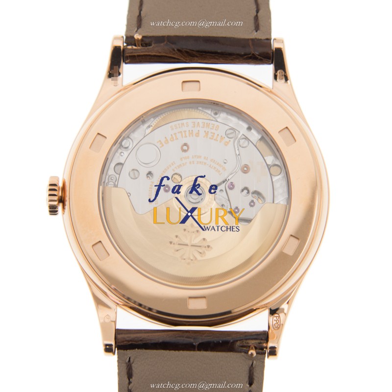 Patek Philippe 5296R-001 Calatrava Replica Watch Automatic Silver Dial 18kt Rose Gold - Image 3