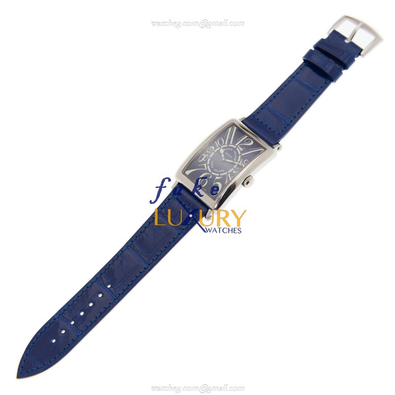 Franck Muller 952 QZ AC - BLUE - Replica Watch - Quartz - 26mm Steel Case - Blue Alligator Strap - Image 2