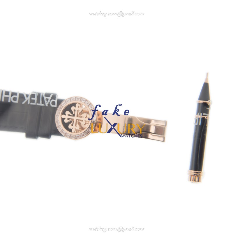 Patek Philippe 5961R-001 COMPLICATIONS Automatic 18kt Rose Gold Diamonds Black Dial Replica Watch - Image 4