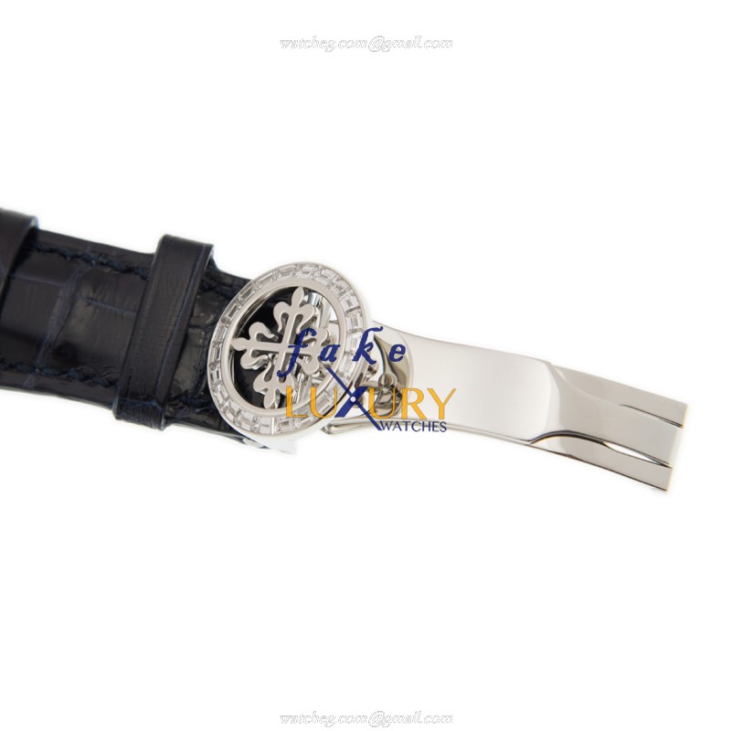Patek Philippe 5961P-001 - Replica Watch - Automatic - 18kt White Gold & Diamond - Dark Blue Dial - Image 4