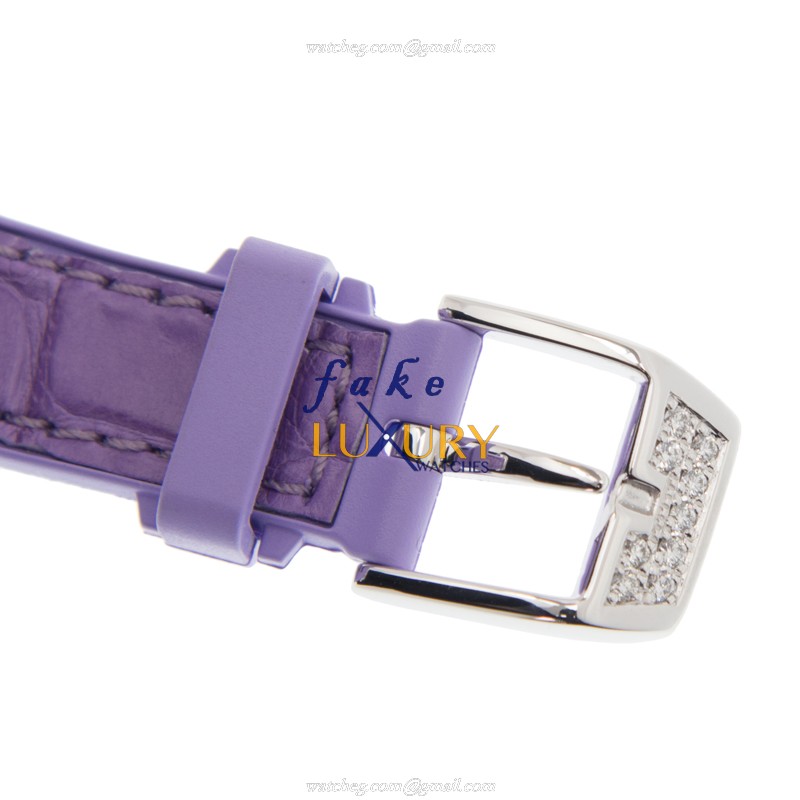Franck Muller V29 SC AT FO D AC.VL Replica Watch, Automatic Movement, White Dial, Purple Alligator - Image 4