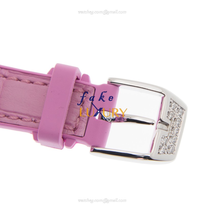 Franck Muller V29 SC AT FO D CDAC.RS Vanguard Replica Watch Silver Dial Pink Alligator Strap - Image 4