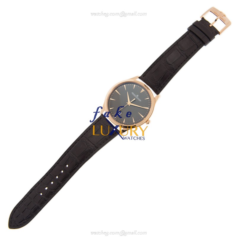 Jaeger-Lecoultre Q128255J Luxury Swiss Automatic 18kt Rose Gold Case Replica Watch, 40mm Gray Dial - Image 2