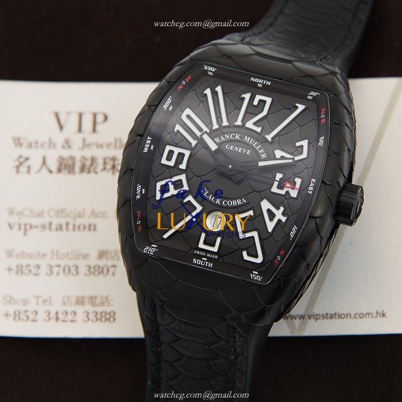 Franck Muller V 45 SC DT BLACK COBRA AC.NR.NR - Vanguard Automatic Titanium Case - Replica Watch - Image 5