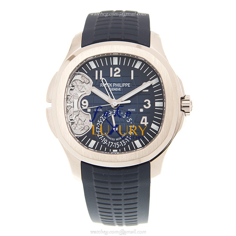 Patek Philippe 5650G-001 Aquanaut Automatic 18kt White Gold Blue Dial Replica Watch - Image 2