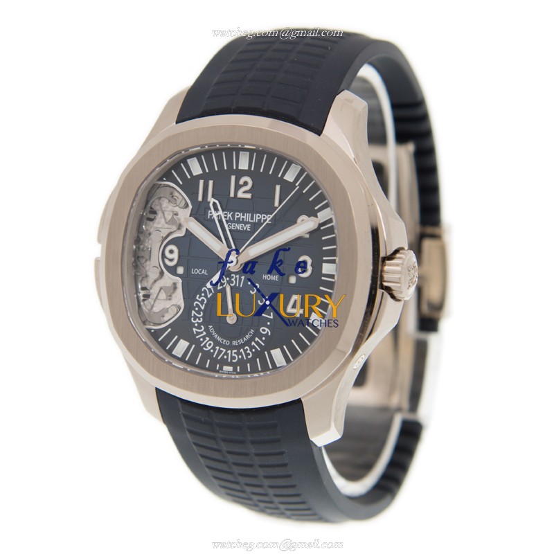 Patek Philippe 5650G-001 Aquanaut Automatic 18kt White Gold Blue Dial Replica Watch - Image 3