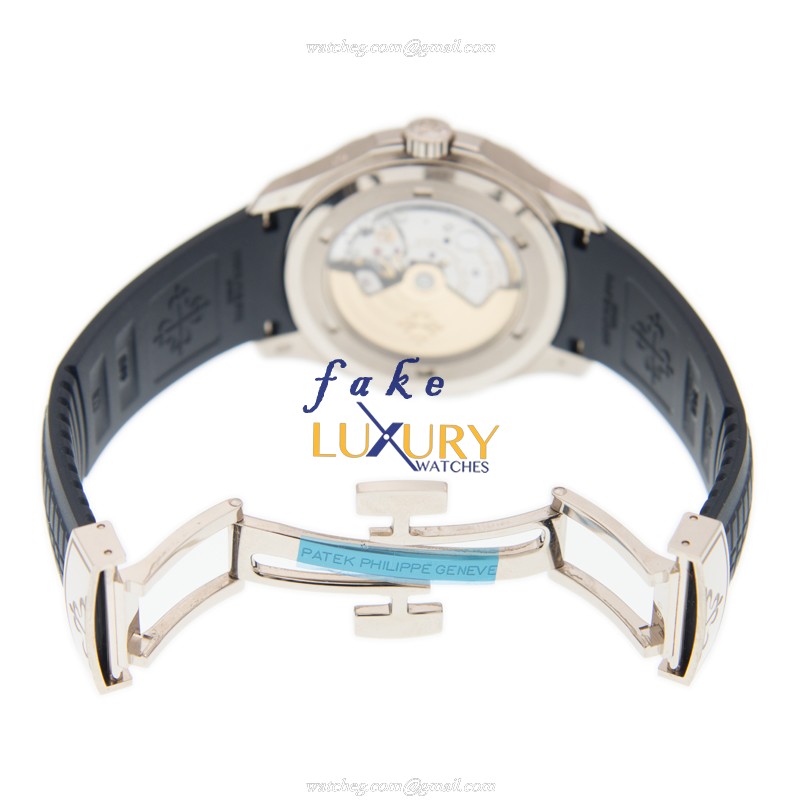 Patek Philippe 5650G-001 Aquanaut Automatic 18kt White Gold Blue Dial Replica Watch - Image 5