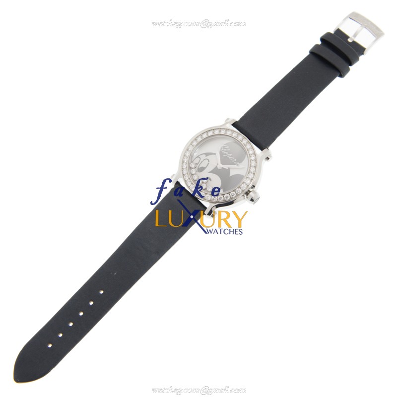 Chopard 278475-3033 - Happy Sport Quartz - Stainless Steel & Diamond - Replica Watch - 36mm White - Image 2