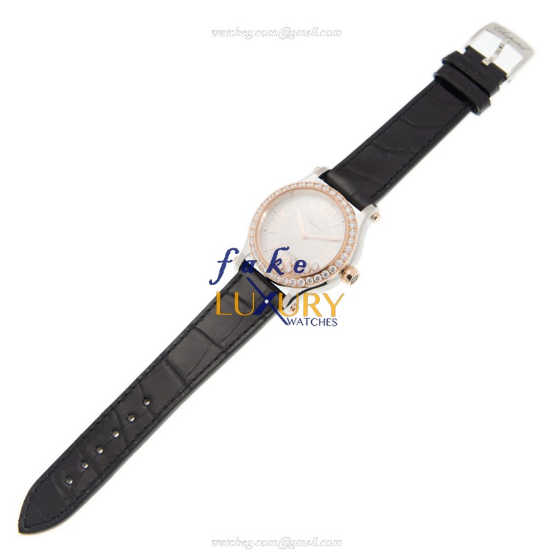Chopard 278559-6003 Replica Watch, Silver Dial, 18kt Rose Gold & Diamond Case, Automatic - Image 2