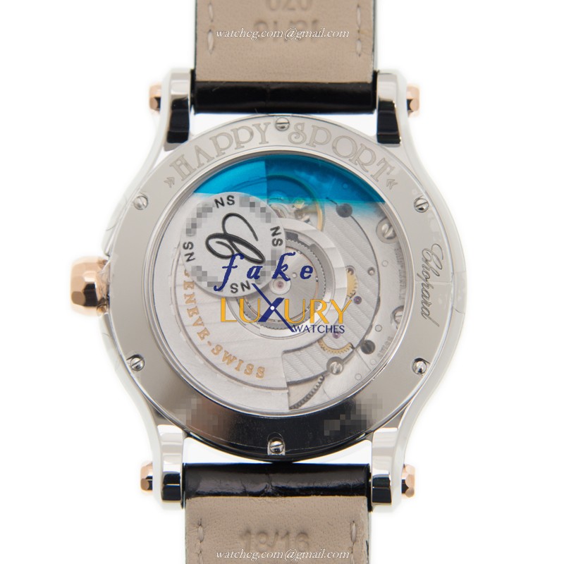 Chopard 278559-6003 Replica Watch, Silver Dial, 18kt Rose Gold & Diamond Case, Automatic - Image 3