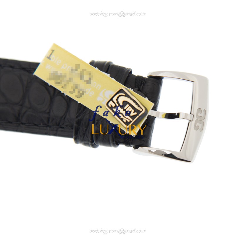 Glashutte 1-39-52-04-02-04 Senator Sixties Replica Watch, Black Dial, Steel Case, Alligator Strap - Image 4