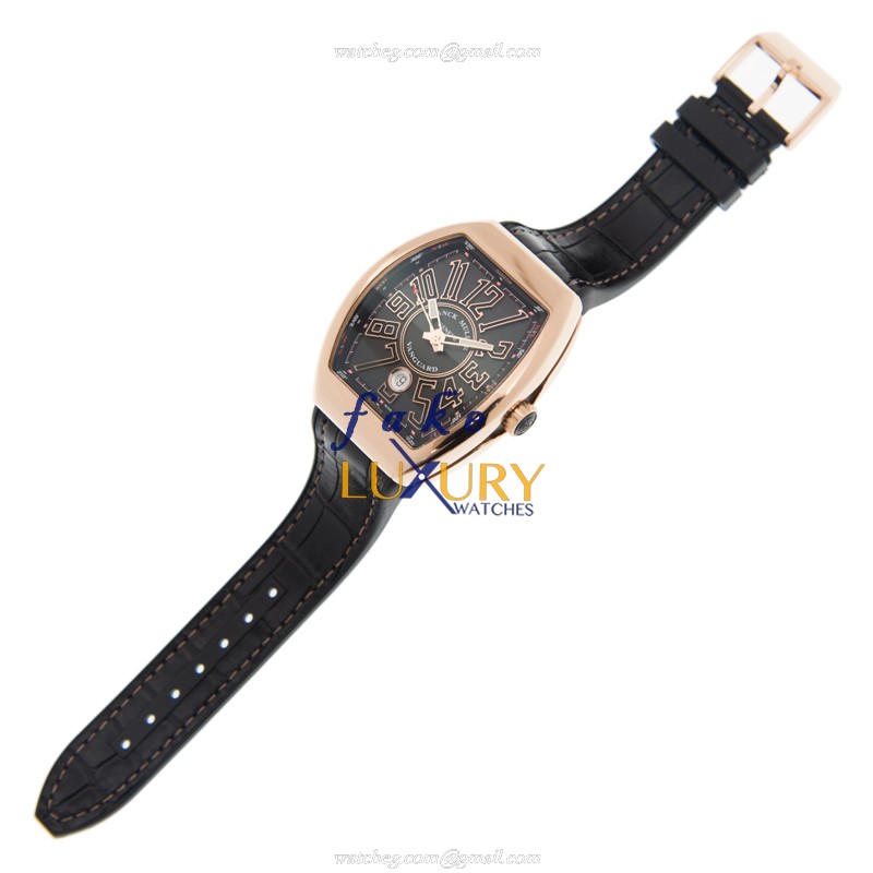 Franck Muller V 41 SC DT 5N.NR Vanguard Replica Watch, Automatic 18kt Rose Gold, Black Dial - Image 2