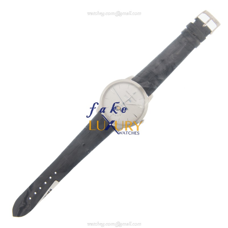 Girard Perregaux 49535-53-152-BK6A 1966 Replica Watch, Automatic, White Gold Case, Silver Dial - Image 2