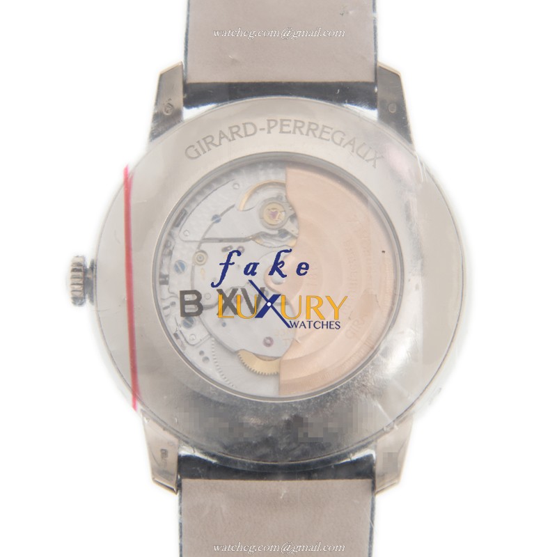 Girard Perregaux 49535-53-152-BK6A 1966 Replica Watch, Automatic, White Gold Case, Silver Dial - Image 3