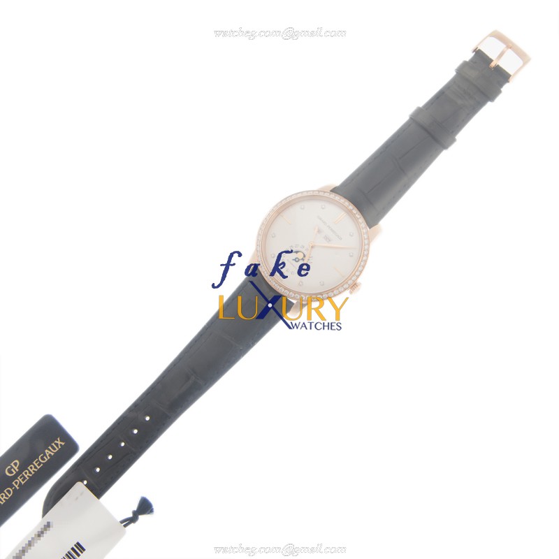 Girard Perregaux 49535D52A1A1-BK6A Replica Watch, 1966 Automatic, 18kt Rose Gold Diamonds, White - Image 2