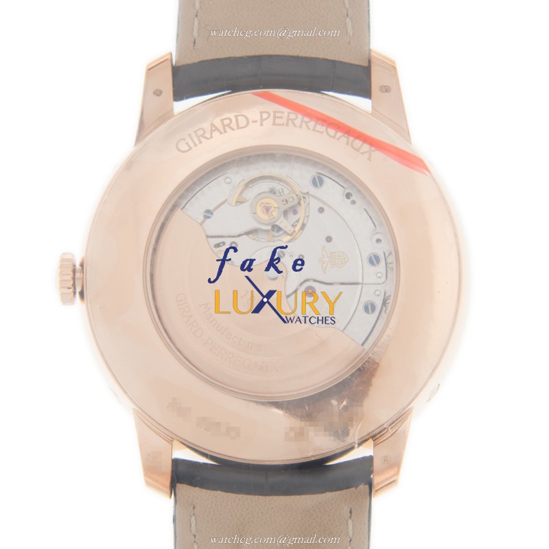 Girard Perregaux 49535D52A1A1-BK6A Replica Watch, 1966 Automatic, 18kt Rose Gold Diamonds, White - Image 3