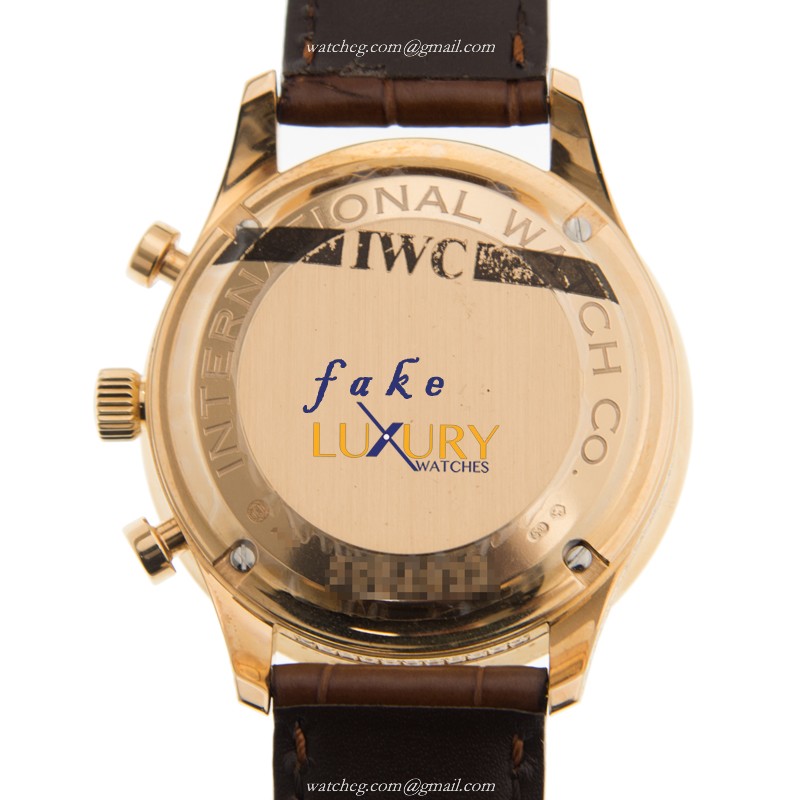IWC IW371478 Portuguese Replica Watch, Automatic, Rose Gold & Diamonds Case, Silver Dial - Image 3