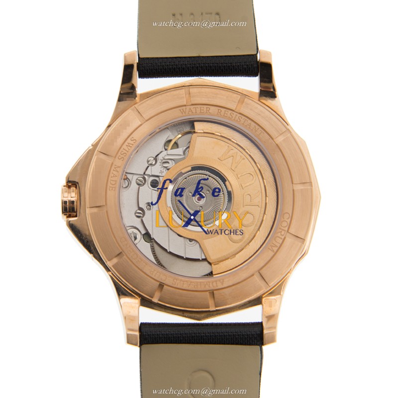 Corum Admirals Cup 082.101.85/0041 PN10 Automatic 18kt Rose Gold & Diamonds Black Dial Replica Watch - Image 3