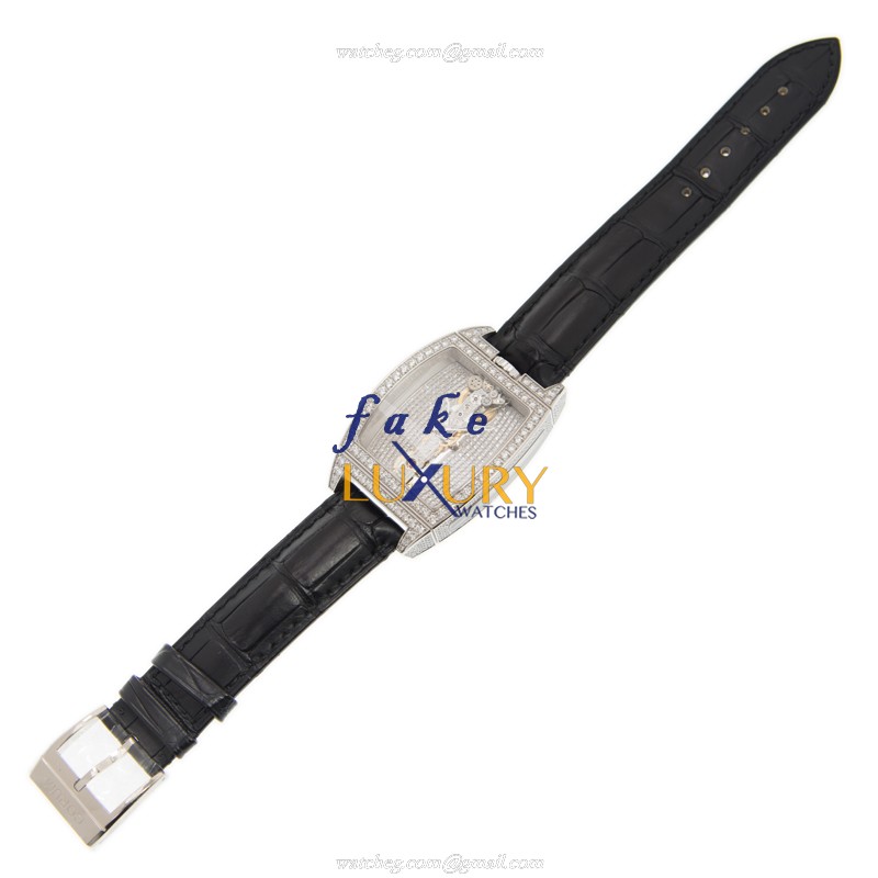 Corum Bridge Manual Wind 18kt White Gold & Diamond Silver Dial 113.158.69/0001 GR34 Replica Watch - Image 2