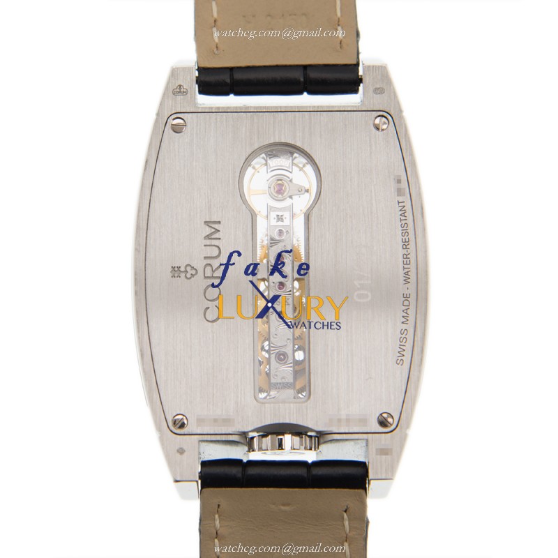 Corum Bridge Manual Wind 18kt White Gold & Diamond Silver Dial 113.158.69/0001 GR34 Replica Watch - Image 3
