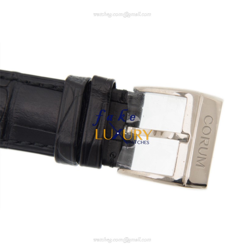 Corum Bridge Manual Wind 18kt White Gold & Diamond Silver Dial 113.158.69/0001 GR34 Replica Watch - Image 4